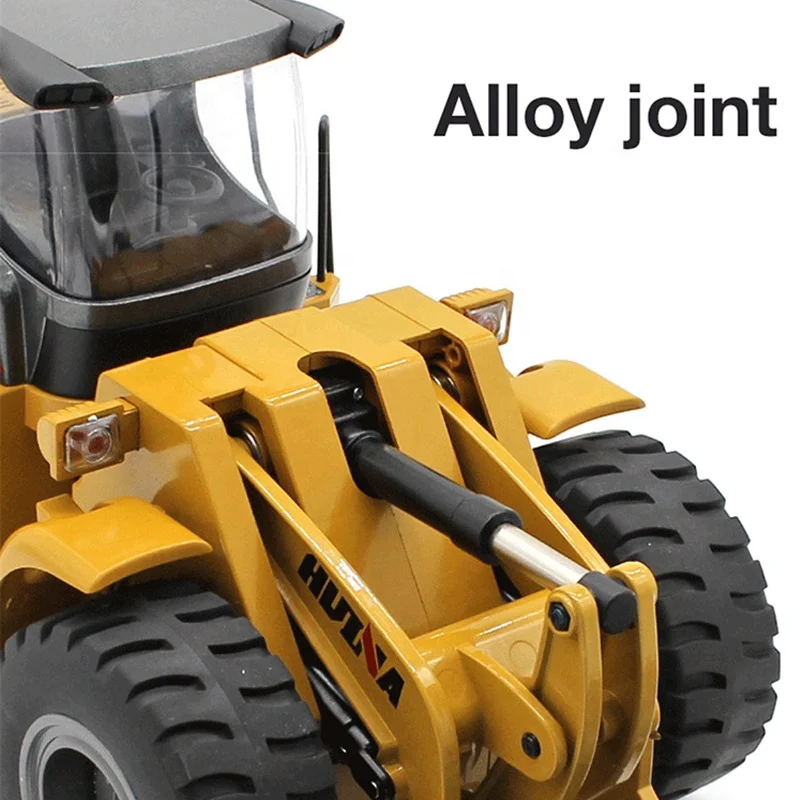 Huina 1583 V4 RC Bulldozer Truck Toy - 10ch Metal Model