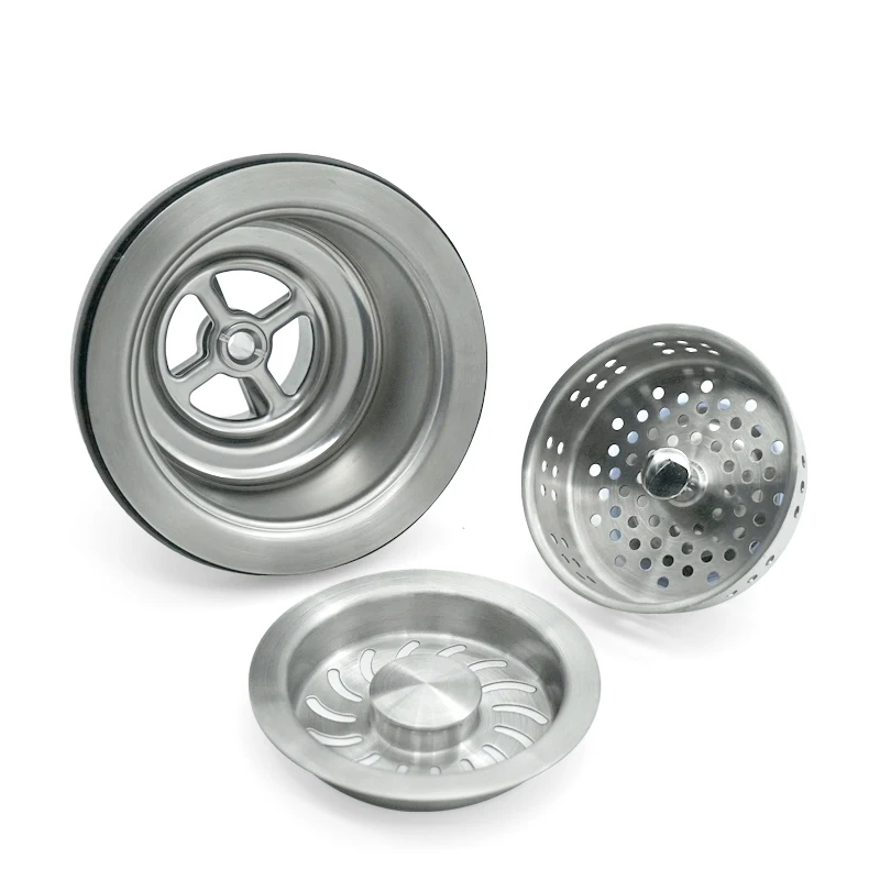 product easy install stainless steel sink drain with removable transparent section for cleaning durable and anti clogging-3