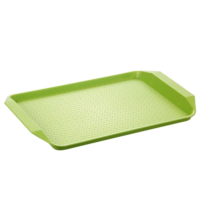 Коммерческий дешевый пластиковый поднос для быстрого питания прямоугольный подачи еды