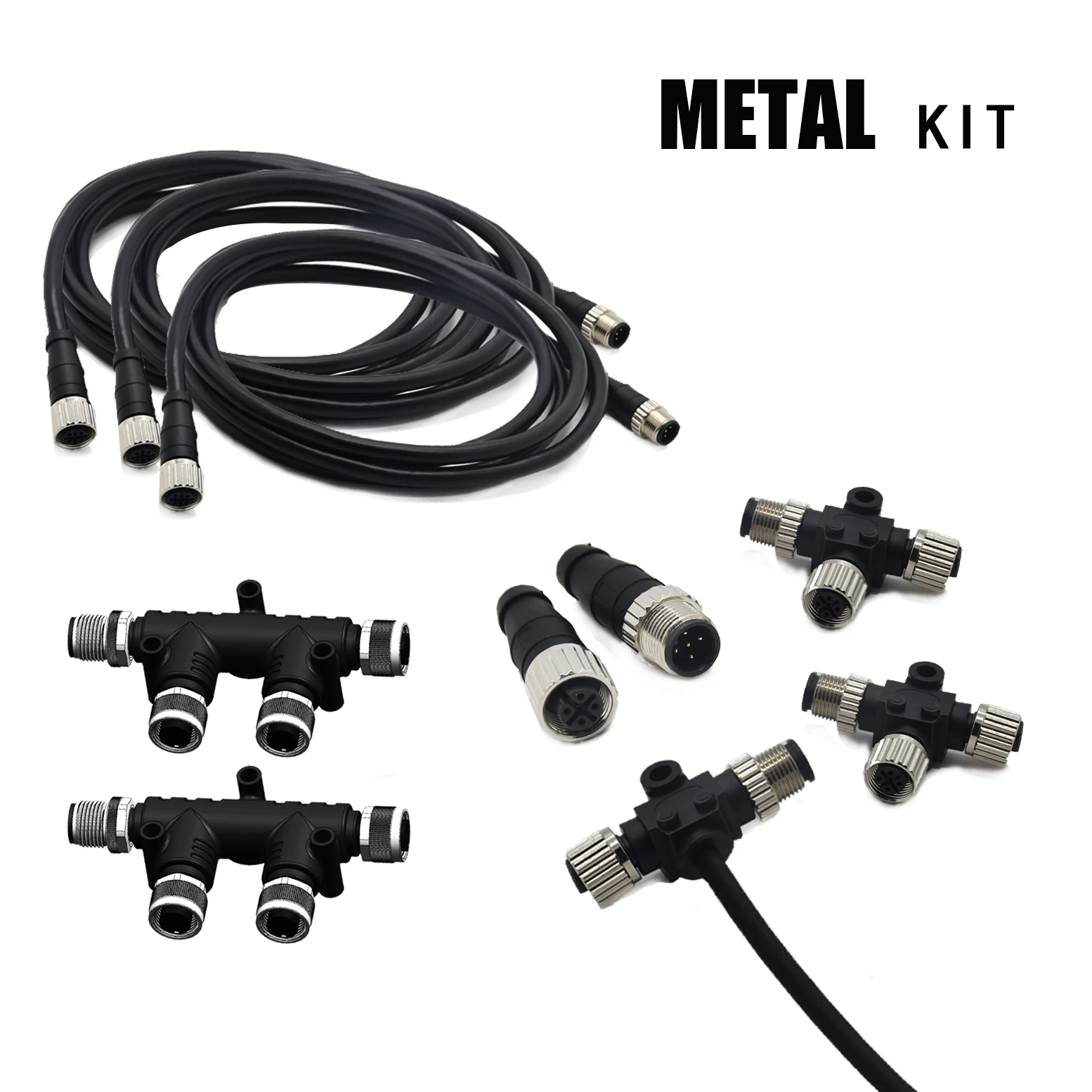 NMEA2000 Marine Network Starter Kit Cable Signal IP68 M12 Waterproof NMEA 2000 Connector