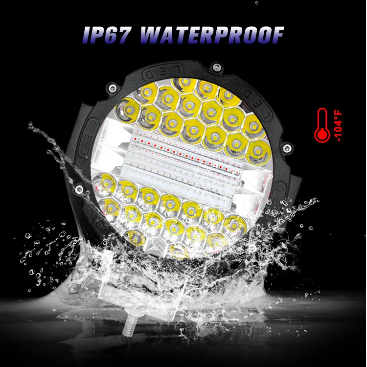 Hot Sales 51w Working Light Flood Spot Beam Work Product Round 7inch Led Worklight 6