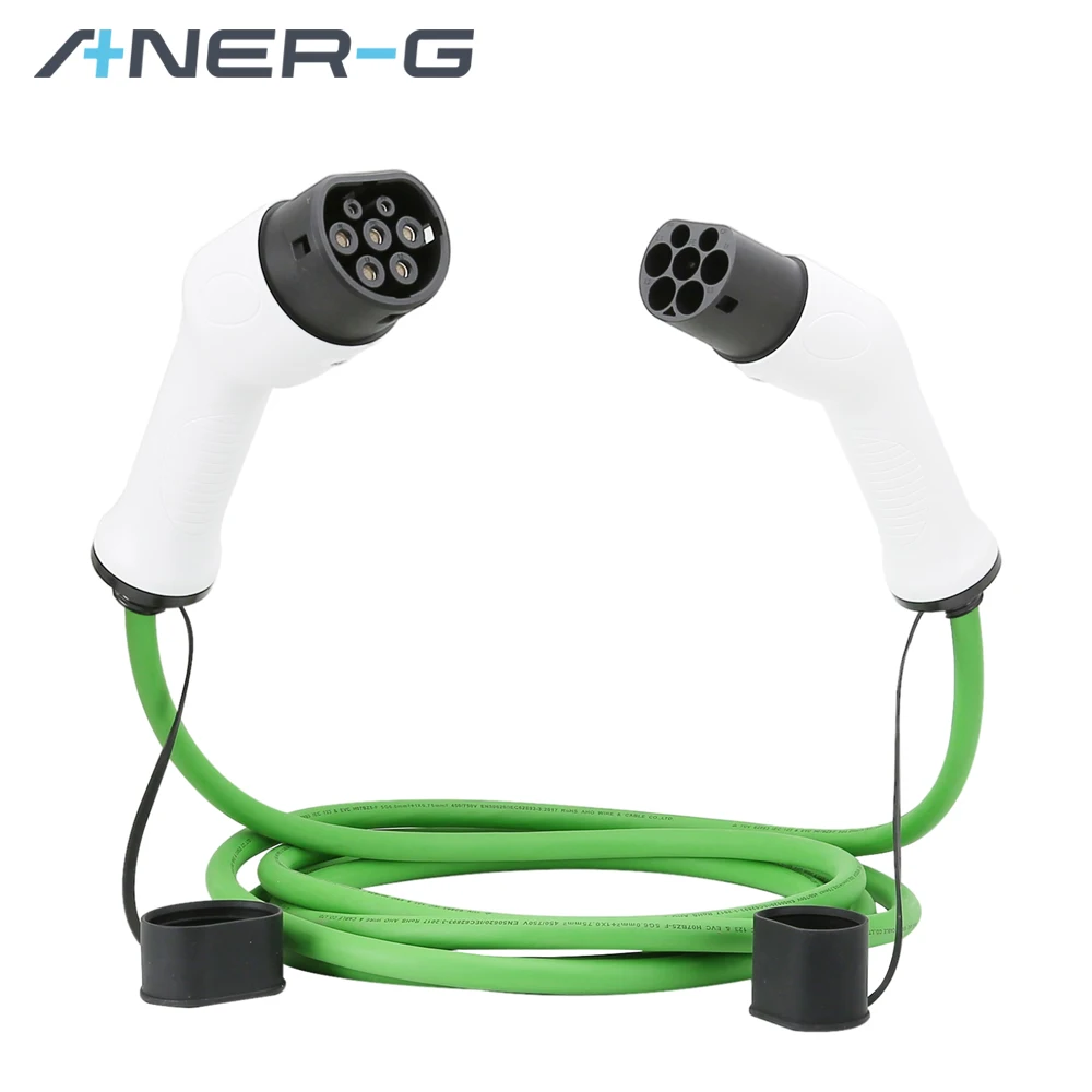 1 Phase 3 Phase 16a 32a Portable Ev Car Charger Extension Cable Ev