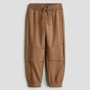 OEM ODM Custom 100% Cotton Smart Casual Khaki Sweatpants for Kids Boys with Elastic Waistband Reinforced Knees Garment Dyed