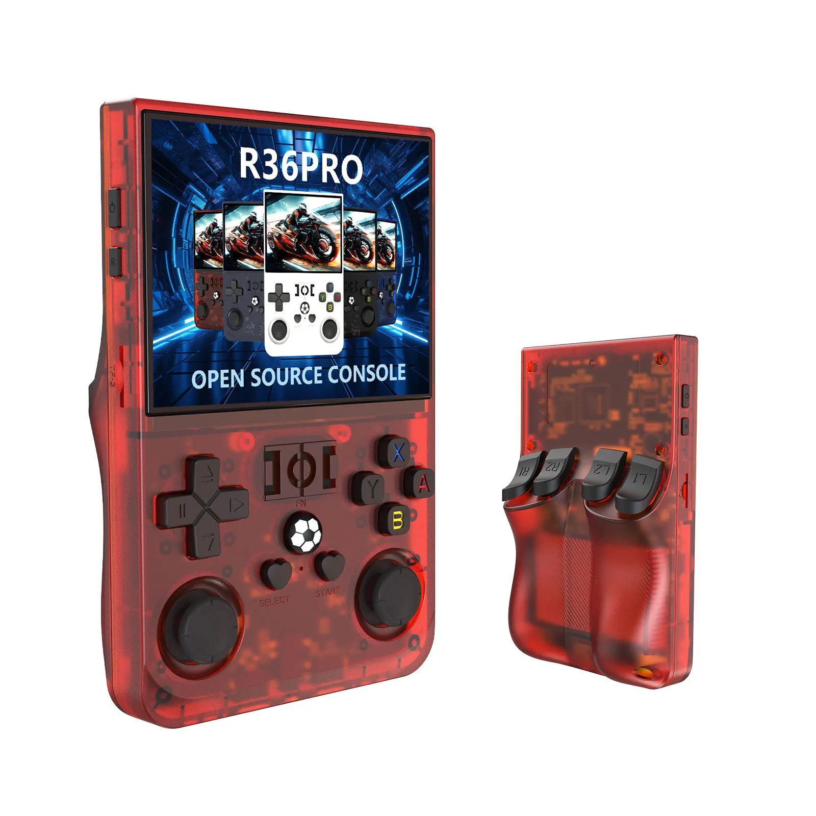 Console de jeu Portable rétro R36 MAX, écran IPS de 4.0 pouces, 128 go, lecteur vidéo Portable, prend en charge 30 + émulateurs, 20000 + vermas, nouveau  44