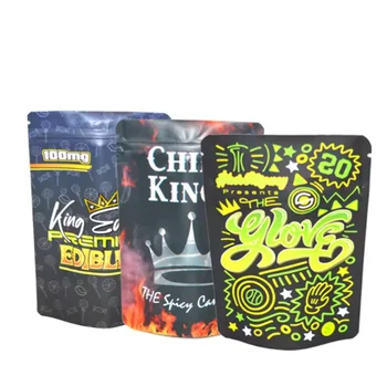 Custom Low Moq Waterproof Aluminum Foil Zip Lock Stand Up Food Smell Proof Pouch Zipper Mylar Packaging Bags With Logo