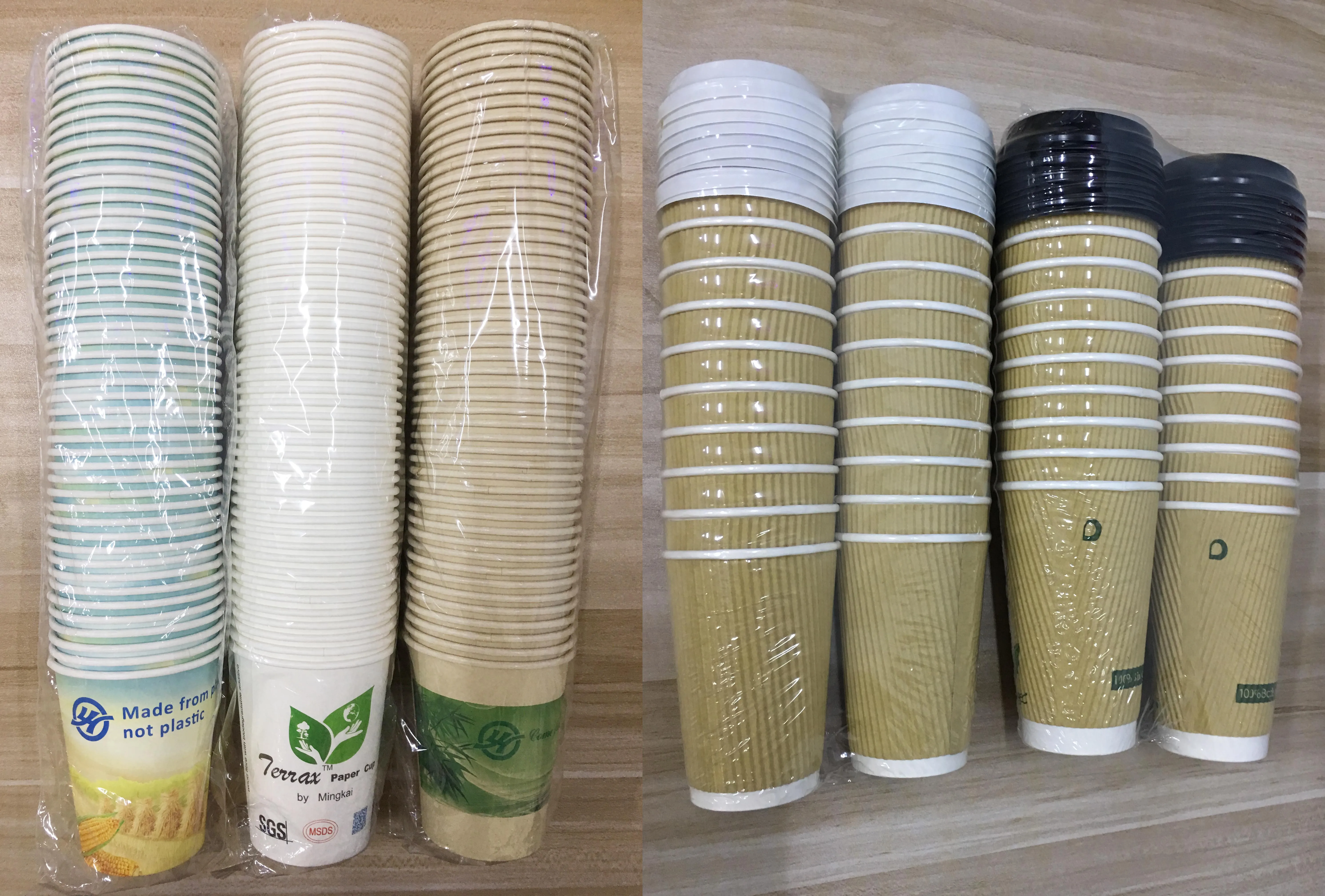 Customized Eco-friendly Disposable Paper Coffee Cups Lids Cover ...