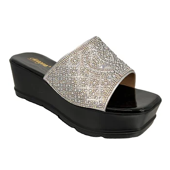 Wholesale Custom Best Selling Silver Summer Ladies Wedge Outdoor Sandal Shoes