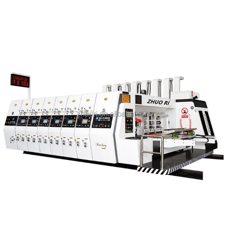 Easy to Flexographic Carton Box Printing Machine Pizza Boxs Corrugated Paper Cardboard Box Flexo Printer Printing Making Machine