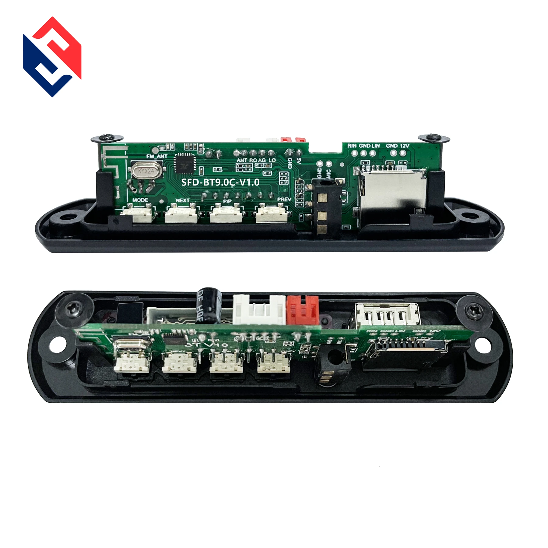 MP3 Decoder Board MP3 Music Player WMA WAV Decoding BT USB TF FM Record AUX 12V Car Audio Cables Bluetooth Card Sk 300 Sond Card
