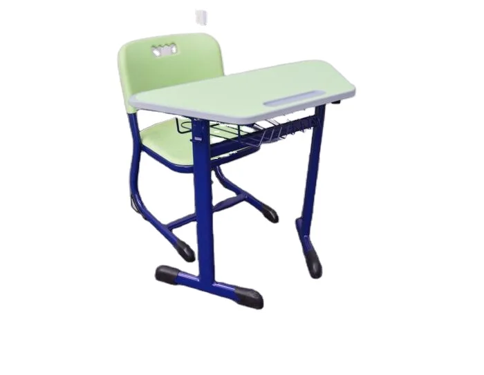 New Design School Trapezium Desk With Chair Piece Together Student