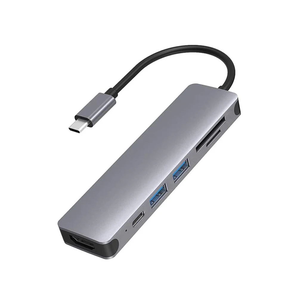 Usb c  Hub 3.0  6 in 1  Type c Hub Micro ipad   Power Hub Car  Laptop Stand with USB  PD SD Reader All in One for PC Computer a