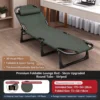 56*170cm Rayas Verdes (Cama Acolchada - 4 Niveles Ajustables)