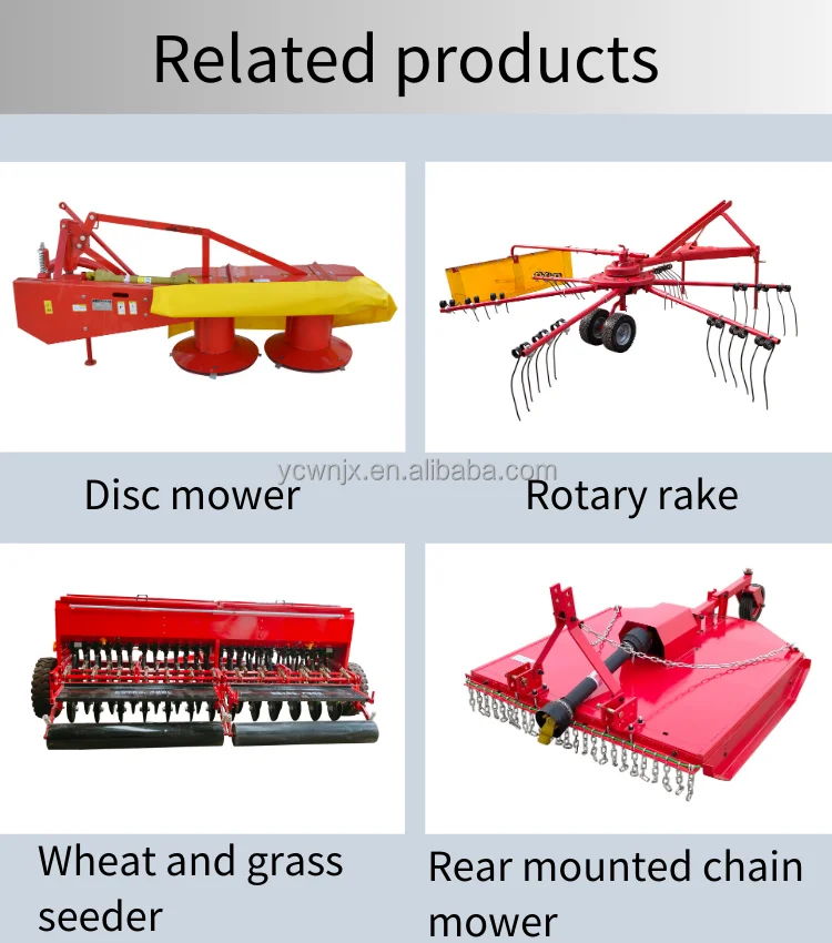 Disk Hay Rake High Productivity Hay Rake - 8-Disc Hydraulic Folding Straw Rake