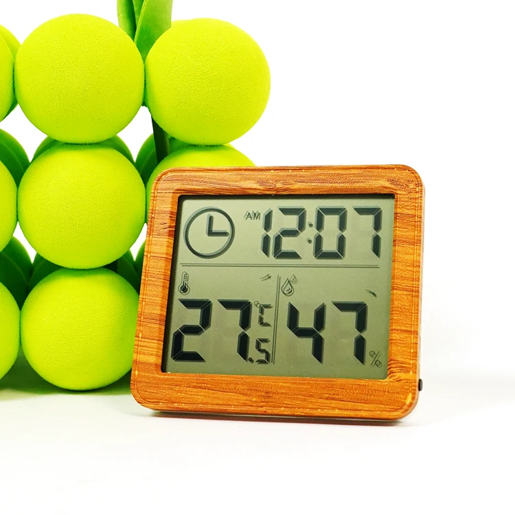 Simple Home Electronic Digital Hygrometer Home Temperature and Humidity Indoor Bamboo Hygrometer Thermometer