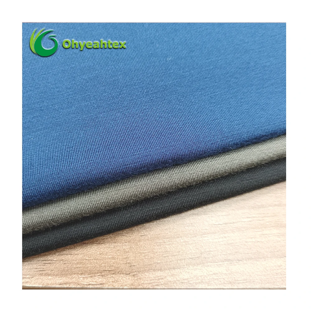 Супермягкая высокоэластичная приятная для кожи 93% г/м2 7% вискоза спандекс одинарная трикотажная ткань одежды