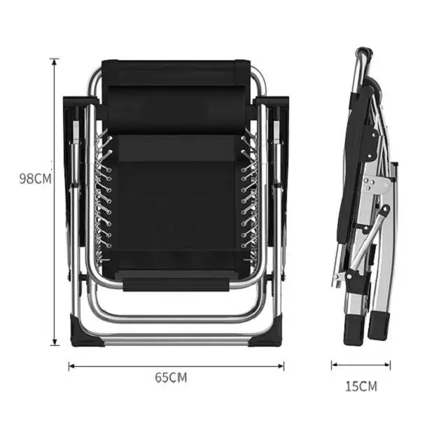 Garten Tragbare Klappbare Outdoor Beach Tragbare Liegestuhl Aluminium