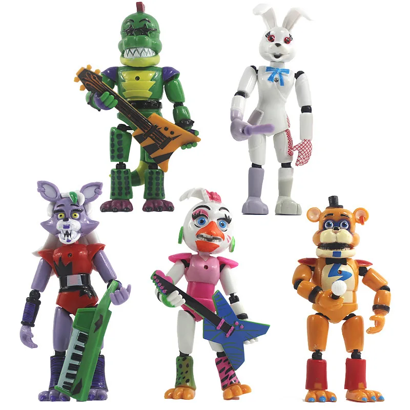 Atacado 3 Pçs/set Fnaf Anime Final Chefe Figura Bonito Bonnie Urso