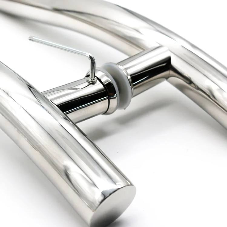 Ready Stock Stainless Steel 201 S Type Glass Door Handles Round Tube Door Pull