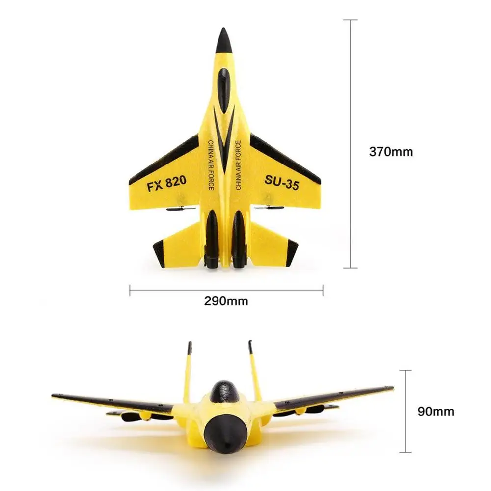 FX-820 RC グライダー 2.4G 2CH ラジコン SU-35 グライダー 290mm 翼幅 EPP マイクロ 室内用 RC 固定翼飛行機