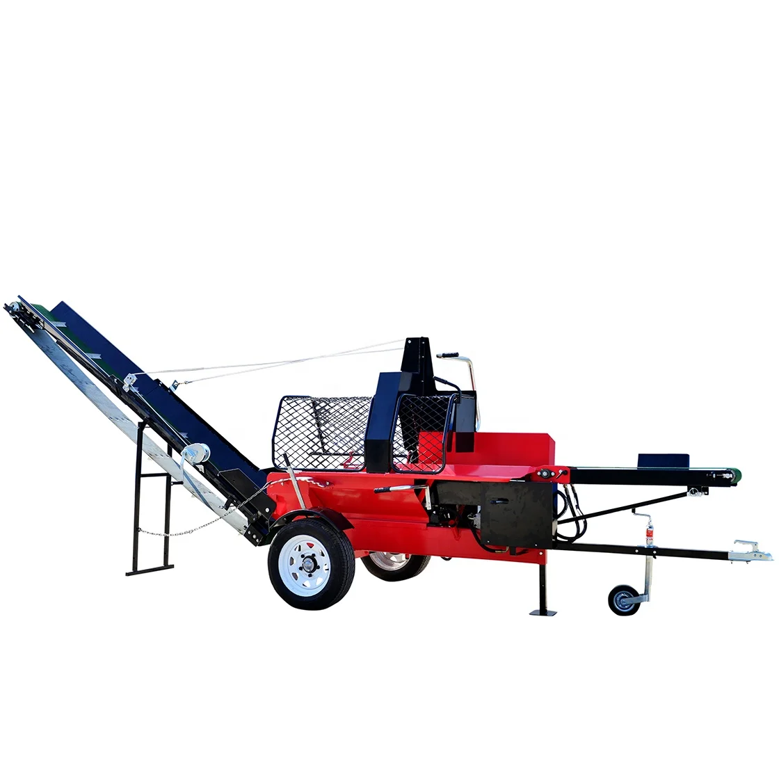 Fully Joystick Operating Conveyor Belt Wood Processor Fire Wood Processor with  CE Firewood Processor Firewood Splitter