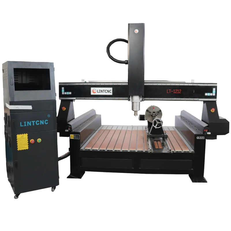 Computerized Wood Carving Machine 4x4 Cnc Router 1212 for 3d Sculpture, Rotary Wood, Mdf, Plastic, Soft Metal