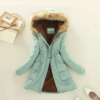 New Female Thickening Cotton Jacket Womens Outwear Parkas for Women Winter Coat