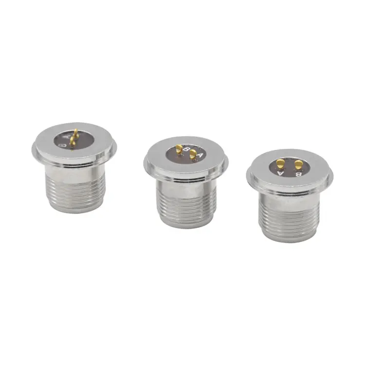 MIL-C-5015 Hermetic Circular Connectors 2 Pin Male Socket Sensor for Glass Sintering Technology
