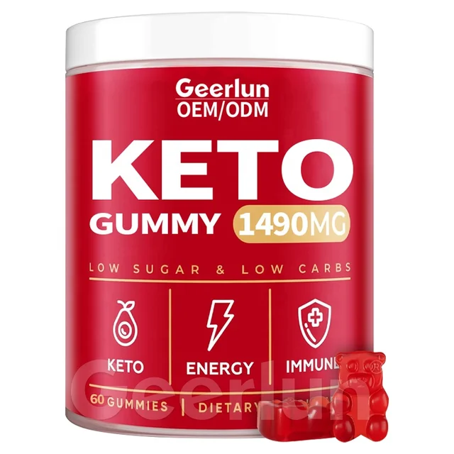 Factory Wholesale Vitamin Supplements Boost Metabolic Rate Chews Gummy Candy Promote Digestion ACV KETO Gummies