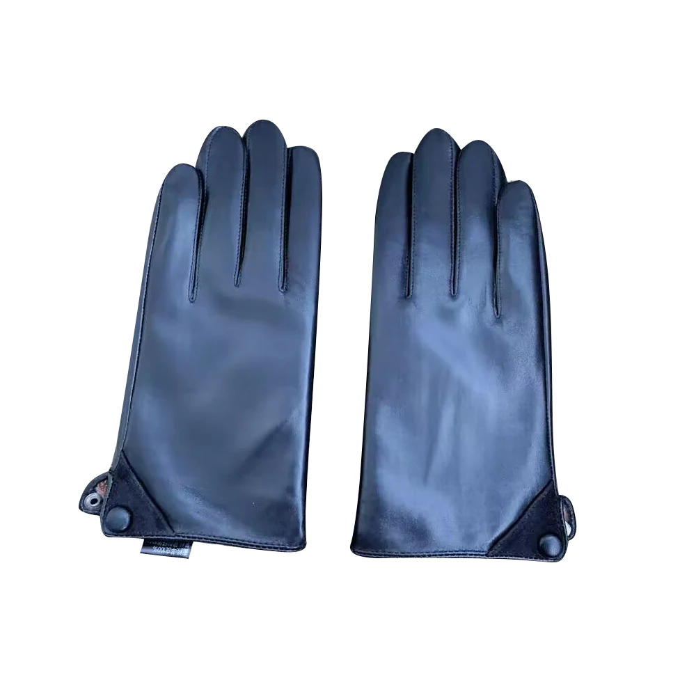 WOMENS LEATHER FINGERLESS DRIVING GLOVES