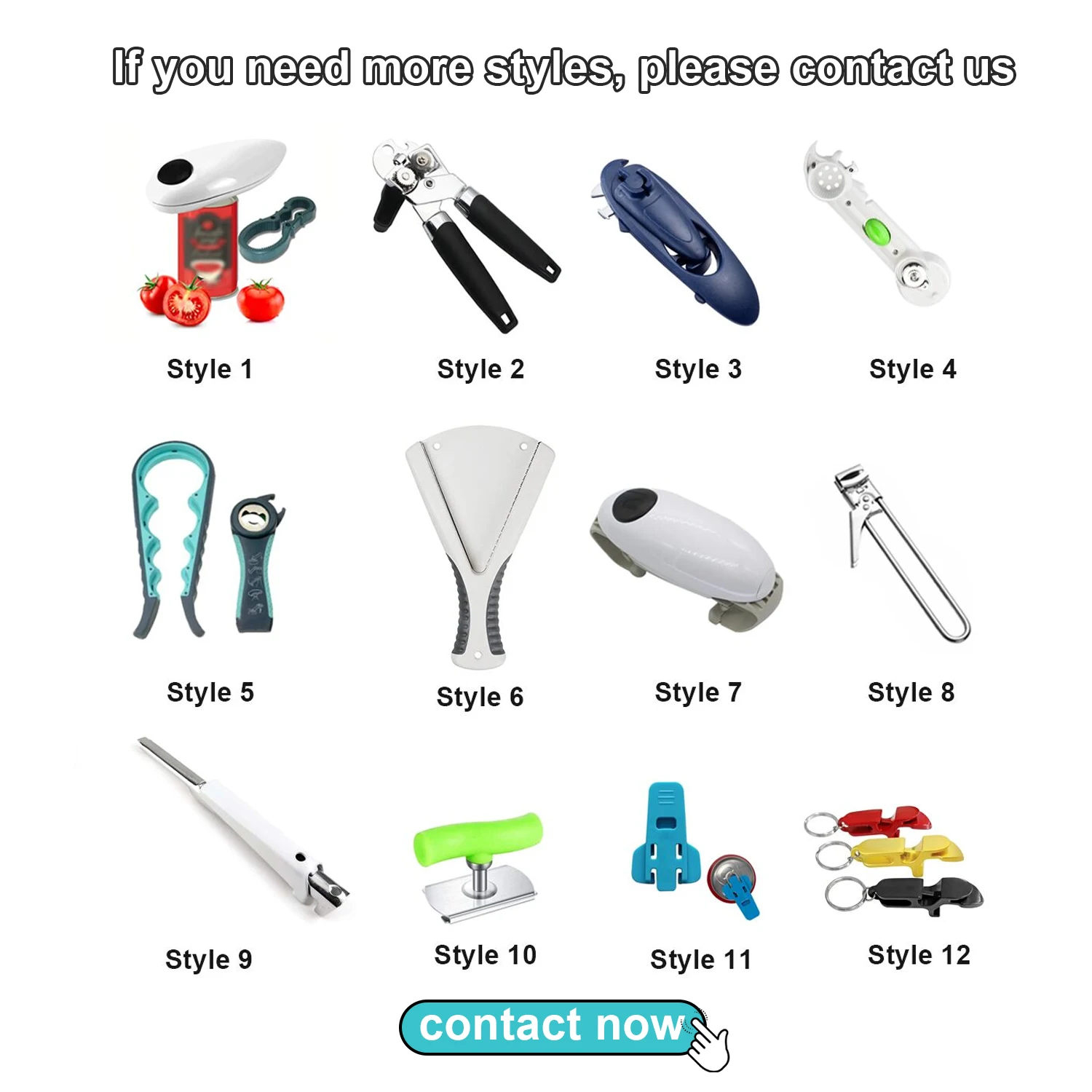 One Touch Safety Can Opener Smooth Edge Automatic Handheld Jar Opener