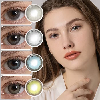 Free Sample Freshgo Colored Contacts Lenses Wholesale Eye Color Contact 1 Year Cosmetic Bella Diamond Estuche Lentes de Contacto
