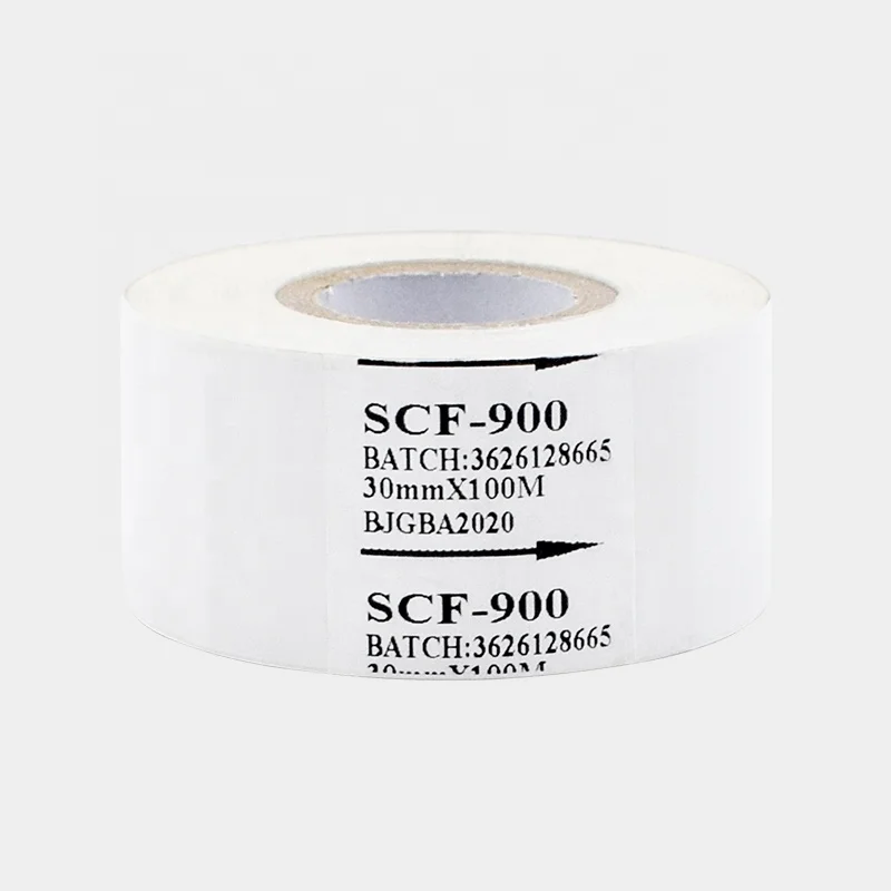 High Temperature  White  Hot Stamping Foil  30mm x 100m Code Foil  for Date Coding Printer