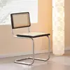 Black back + rattan cushion