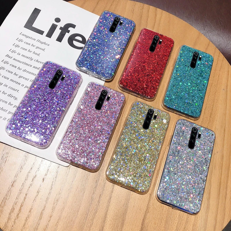 Sequins Glitter Phone Case for Xiaomi CC9E Redmi Note 10