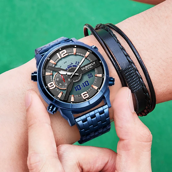 EYKI OVERFLY Multi Function Sports Watch Analog and Digital Watch Dual Time Analog Watch  for Men