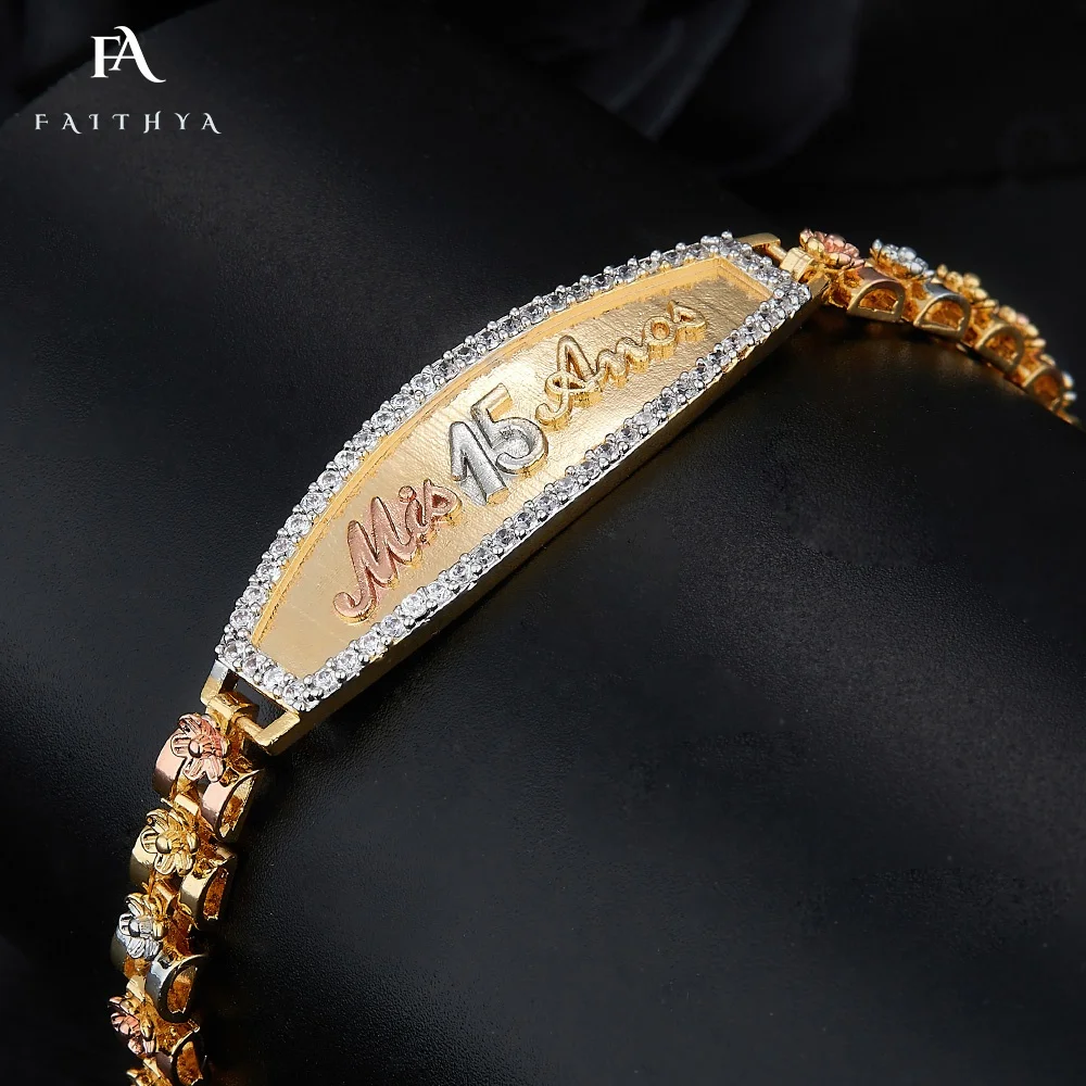 Faithya Professional 15th Anniversary Gift - Tricolor Gold