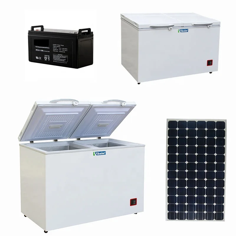 Ultra Energy Efficient 335L Solar Deep Freezer 110mm Insulation Electric Chest Style for Outdoor and Household Use