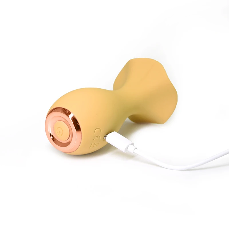 New Design Flower Shape Tongue Licker G Spot Silicone Vibrator Powerful Slime  for Women  Message