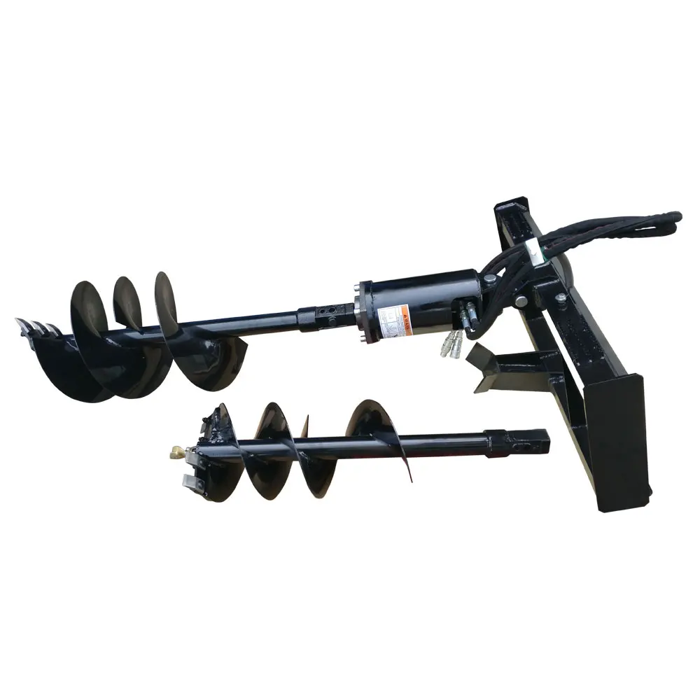 High Quality Auger Drive & Bit Ground Auger for Skid Steers Soil Auger Attachment for Compact Post Hole Digger