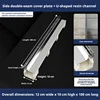 Side-seam cover plate + U-shaped resin channel