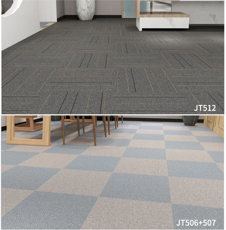 50x50 Black Tile Carpet Tiles Removable Square Fire Retardant Mat Tile