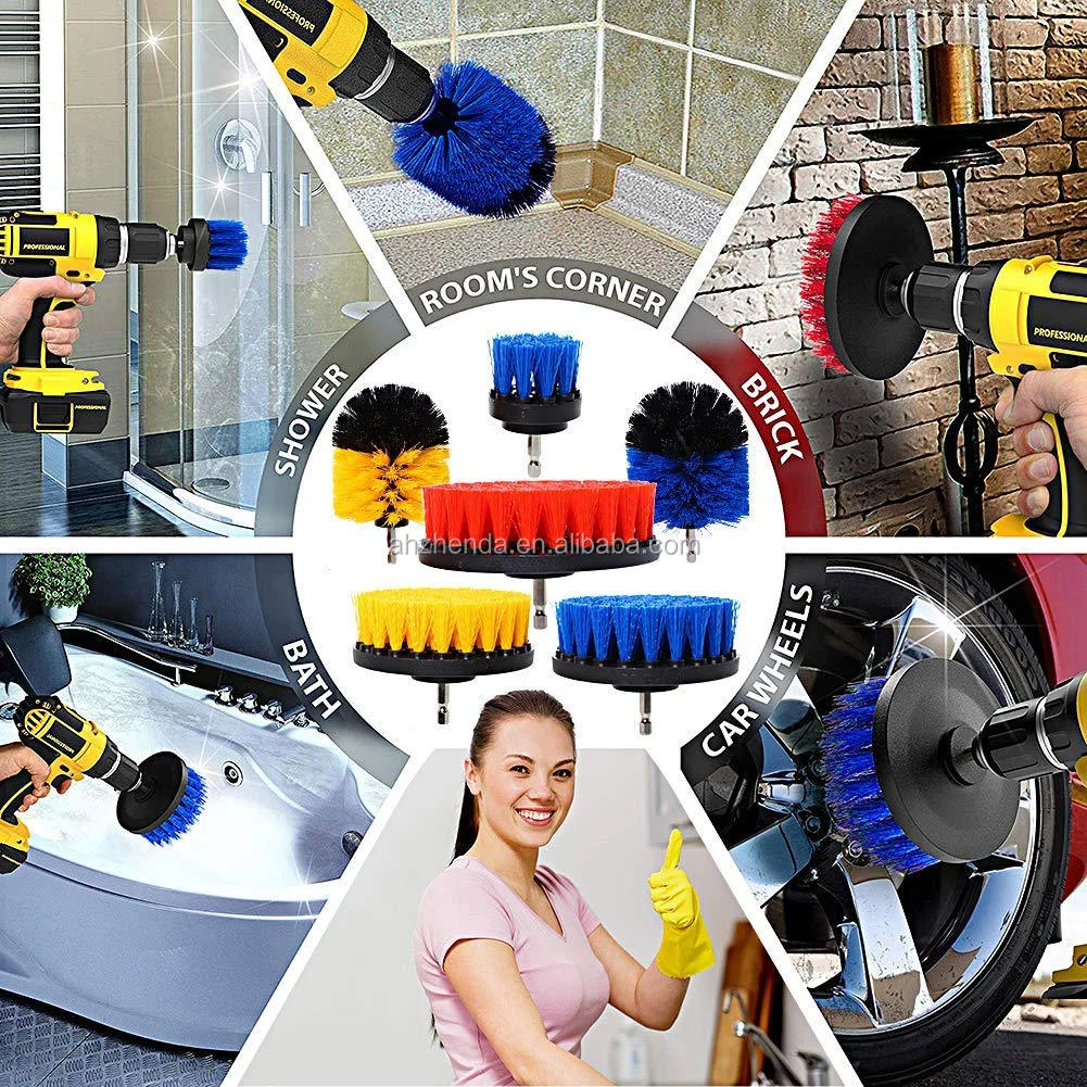2 inch Car Cleaning Drill Brush For Car Wash And House Cleaning