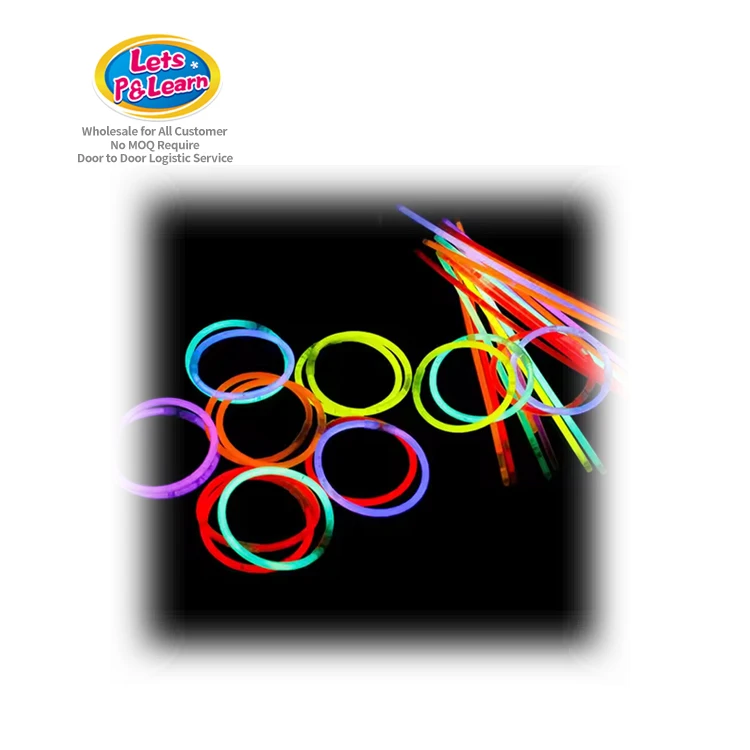 Новинка Детские легкие товары для вечеринки Dj ночной клуб концертный фестиваль праздничное украшение неоновый цвет браслет рукоделия ожерелье светящиеся игрушки