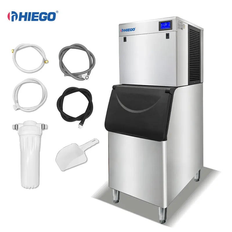 Commercial Ice Cube Maker For Freezer 400kg Stainless Steel