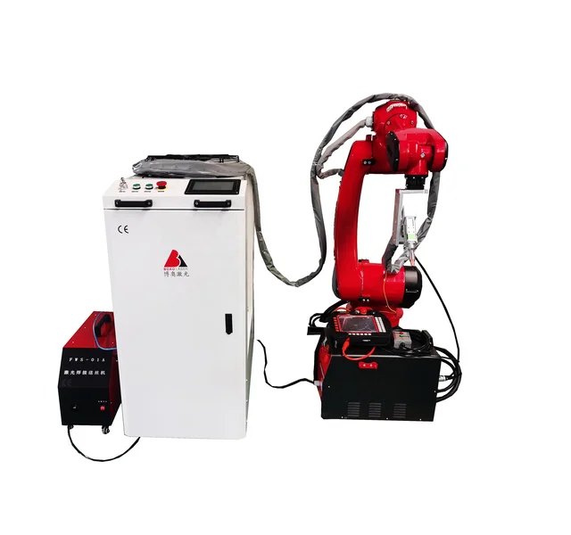 Industrial Robot Arm welder laser 3000w 4000w 6000w automatic optical fiber 6 axis laser weld machine for metal corner welding