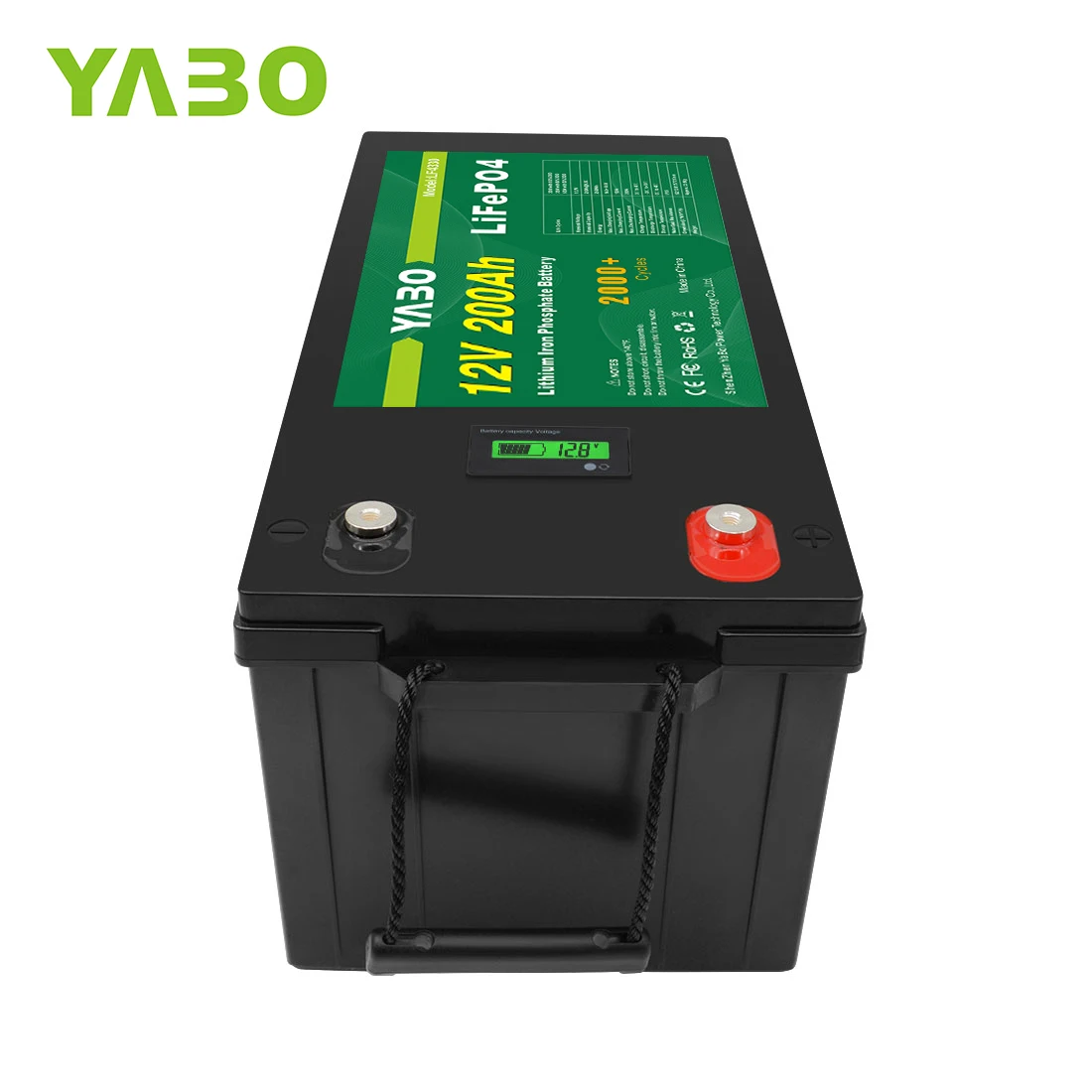Deep Cycle Rechargeable Lithium Ion LiFePO4 Solar Battery 12V 200Ah Lithium Ion Battery 12V