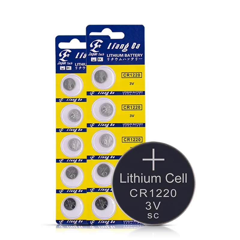 Cr1220 Battery Button Batteries  Button Cell Coin Cr1220 Cr2032 Cr2450 3v Lithium Battery