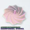 12cm rainbow spiral star