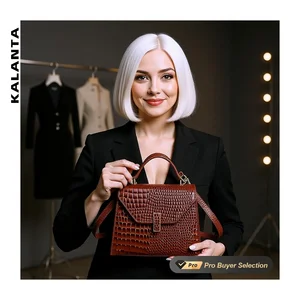 KALANTA Square Handbags Girls Lady Money Handle Evening Mujer Office Open Main Top-Handle Bolsos Sacs Daily
