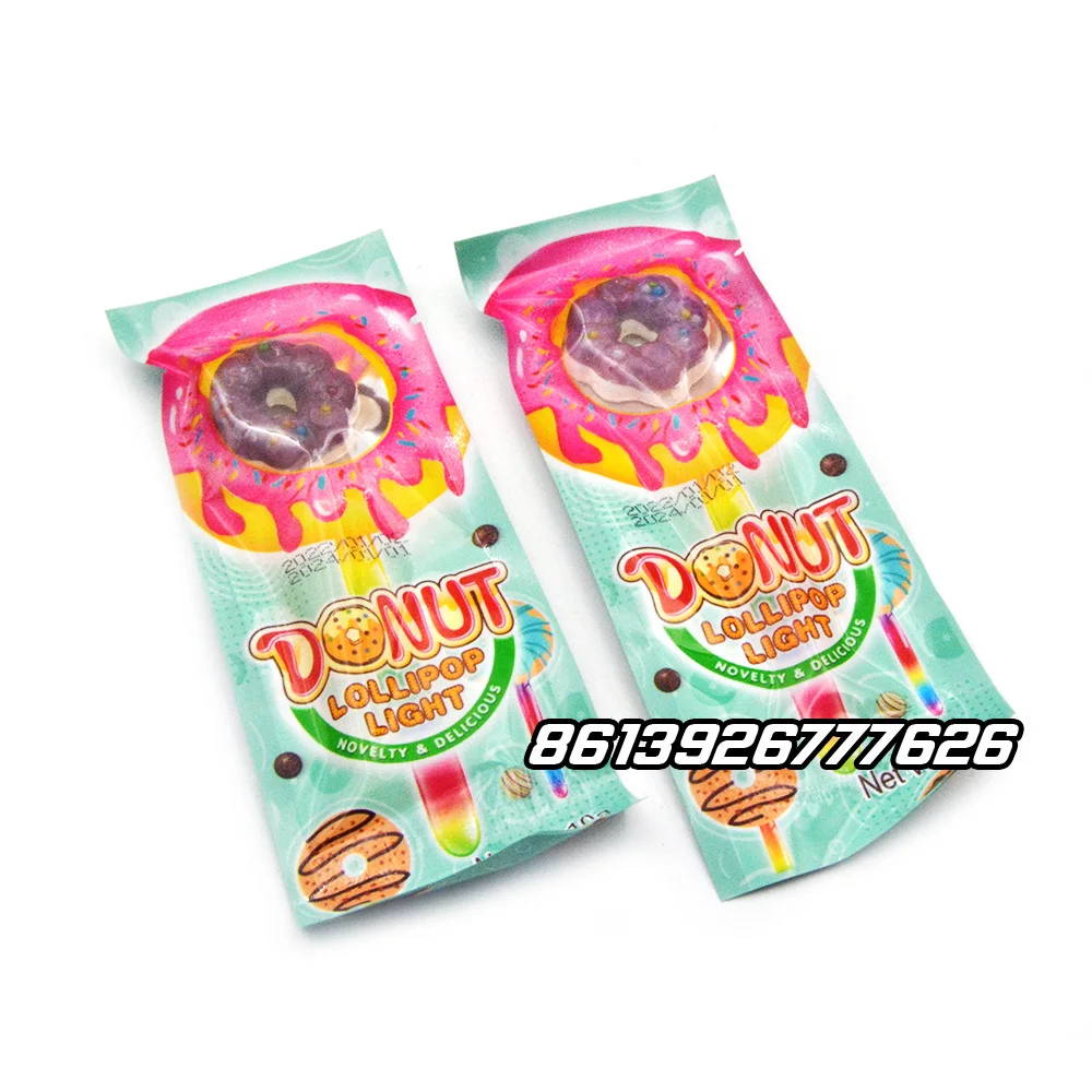 Fruit Flavour Donut Shape Fluorescence Glow Stick Lollipop